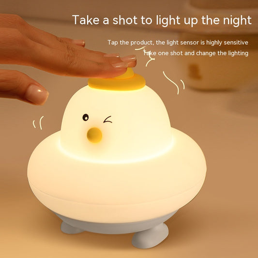 Led Small Night Lamp Silicone Charging Night Light Home Decor