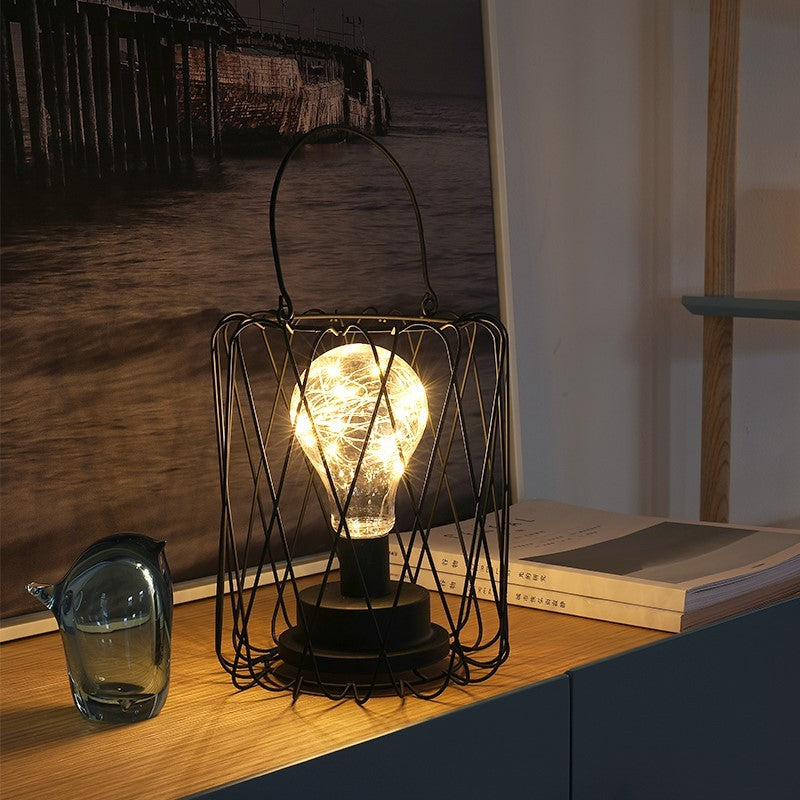 Wrought iron modeling desk lamp