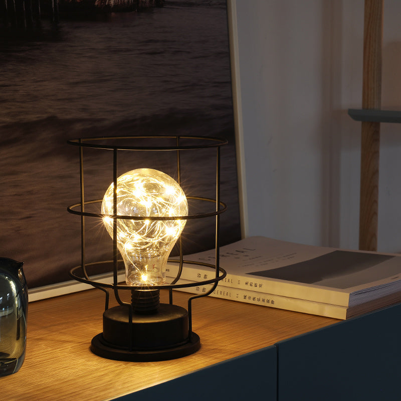 Wrought iron modeling desk lamp