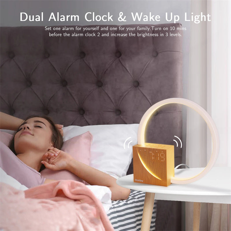 Bedside Alarm Clock & Lamp