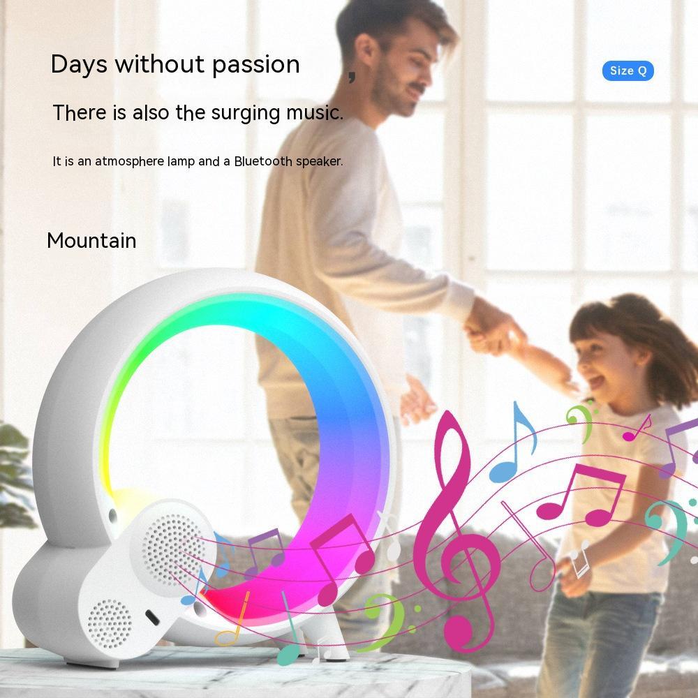Colorful Atmosphere Light Alarm Clock Bluetooth Audio